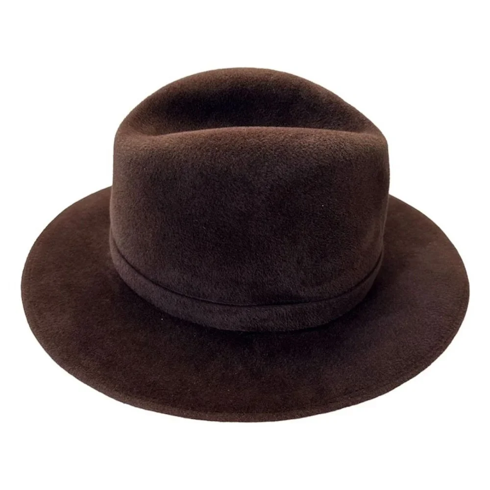 Vintage Brown Launcelot Genuine Velour Hat - Picture 5 of 9